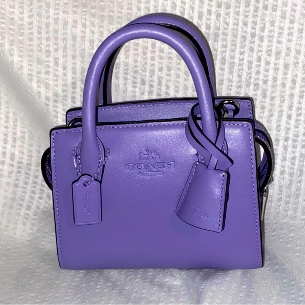 Coach Purple Mini Andrea Bag
